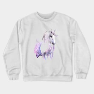 Dappled Arabian Horse in Amethyst Crewneck Sweatshirt